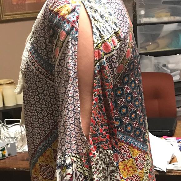 Multi Pattern Peasant Top - Picture 3 of 3